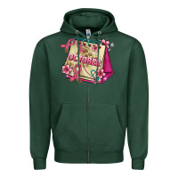 Sports Green pink cancer ribbon and october calendar Zipper Hoodie - AdoDesignShop