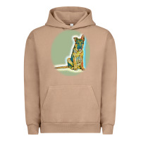 Pigment Burro German Shepherd isolated on whot. Urban Hoodie - SnappyArt