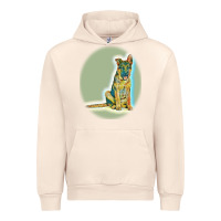 Sandshell German Shepherd isolated on whot. Urban Hoodie - SnappyArt