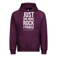 Mauve Wine Rockhounds gear gift Just one more rock funny rockhounding Urban Hoodie - SnappyArt