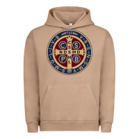 Pigment Burro Saint Benedict Medal 1 Urban Hoodie - SnappyArt