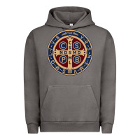 Pigment Tornado Saint Benedict Medal 1 Urban Hoodie - SnappyArt