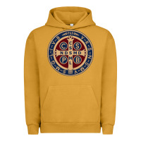 Pigment Peanut Butter Saint Benedict Medal 1 Urban Hoodie - SnappyArt