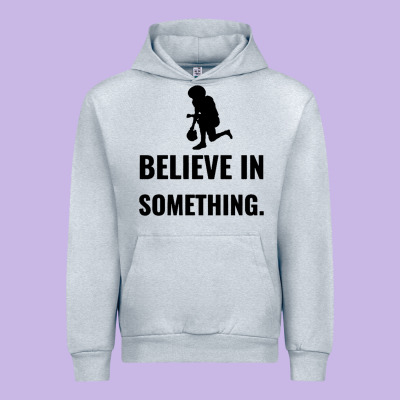 Colin Kaepernick Believe In Something Urban Hoodie Designed By Snappyart