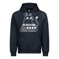 Navy The KIFFNESS X ALUGALUG white cat Classic Urban Hoodie - SnappyArt