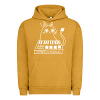 Pigment Peanut Butter The KIFFNESS X ALUGALUG white cat Classic Urban Hoodie - SnappyArt