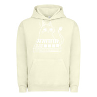 Pigment Pistachio The KIFFNESS X ALUGALUG white cat Classic Urban Hoodie - SnappyArt