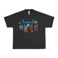 Pigment Black American mama Mother's Day Urban Heavy Tee - FaDigitalArtStudio