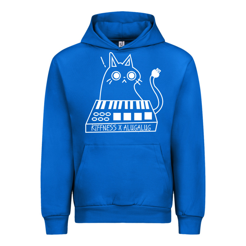The Kiffness X Alugalug White Cat Classic Urban Hoodie by SnappyArt | Teevron