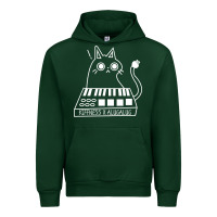 Forest Green The KIFFNESS X ALUGALUG white cat Classic Urban Hoodie - SnappyArt