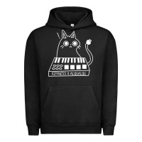 Pigment Black The KIFFNESS X ALUGALUG white cat Classic Urban Hoodie - SnappyArt