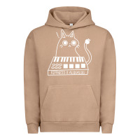Pigment Burro The KIFFNESS X ALUGALUG white cat Classic Urban Hoodie - SnappyArt