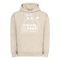 Pigment French Oak The KIFFNESS X ALUGALUG white cat Classic Urban Hoodie - SnappyArt