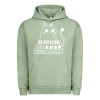 Pigment Oil Green The KIFFNESS X ALUGALUG white cat Classic Urban Hoodie - SnappyArt