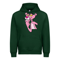 Forest Green pink panther Urban Hoodie - SnappyArt