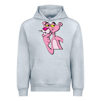 Heather Grey pink panther Urban Hoodie - SnappyArt