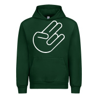 Forest Green shocker hand Urban Hoodie - SnappyArt