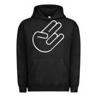 Pigment Black shocker hand Urban Hoodie - SnappyArt