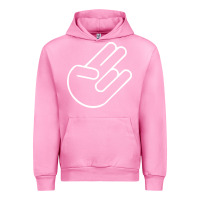 Fuchsia Pink shocker hand Urban Hoodie - SnappyArt