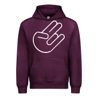 Mauve Wine shocker hand Urban Hoodie - SnappyArt