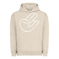 Pigment French Oak shocker hand Urban Hoodie - SnappyArt