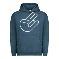 Pigment Midnight Navy shocker hand Urban Hoodie - SnappyArt