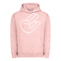 Pigment Salmon shocker hand Urban Hoodie - SnappyArt
