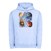 Pigment Grape Ice Fluffy Kitten Shoot Laser Rainbow Space Galaxy, Cat Gifts Urban Hoodie - SnappyArt