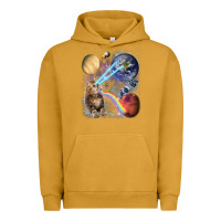 Pigment Peanut Butter Fluffy Kitten Shoot Laser Rainbow Space Galaxy, Cat Gifts Urban Hoodie - SnappyArt