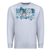Heather Grey winter vibes gnome Premium Sweatshirt - JahusDesignShop