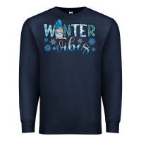 Navy winter vibes gnome Premium Sweatshirt - JahusDesignShop