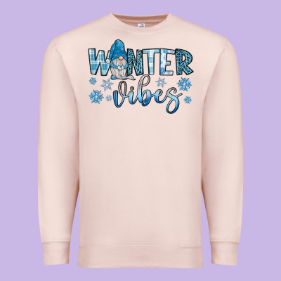Winter Vibes Gnome Premium Sweatshirt Designed By Jahusdesignshop