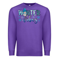 Purple winter vibes gnome Premium Sweatshirt - JahusDesignShop