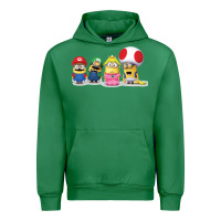 Emerald Super Minion Bros Urban Hoodie - FloraArt