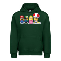 Forest Green Super Minion Bros Urban Hoodie - FloraArt