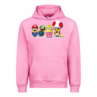 Fuchsia Pink Super Minion Bros Urban Hoodie - FloraArt