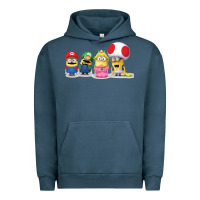 Pigment Midnight Navy Super Minion Bros Urban Hoodie - FloraArt