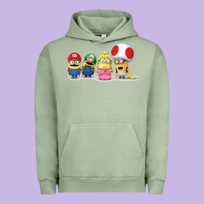 Super Minion Bros Urban Hoodie Designed By Floraart