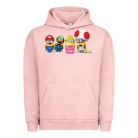 Pigment Salmon Super Minion Bros Urban Hoodie - FloraArt