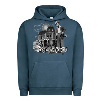 Pigment Midnight Navy the ghost and mr chicken green Urban Hoodie - FloraArt