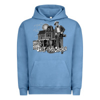 Pigment Pebble Blue the ghost and mr chicken green Urban Hoodie - FloraArt