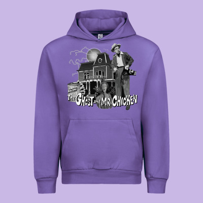 The Ghost And Mr Chicken Green Urban Hoodie Designed By Floraart