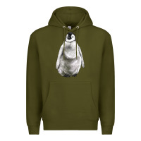 Army Green baby penguin Premium Hoodie - LillyAllenDesigns