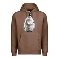 Chestnut baby penguin Premium Hoodie - LillyAllenDesigns