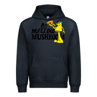 Navy mellow mushroom restaurant Urban Hoodie - FloraArt