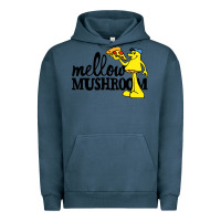 Pigment Midnight Navy mellow mushroom restaurant Urban Hoodie - FloraArt