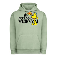 Pigment Oil Green mellow mushroom restaurant Urban Hoodie - FloraArt