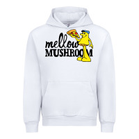 White mellow mushroom restaurant Urban Hoodie - FloraArt