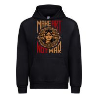 Black make art not war symbol Urban Hoodie - FloraArt