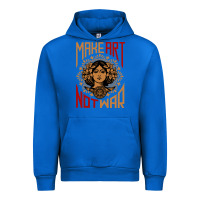 Cobalt make art not war symbol Urban Hoodie - FloraArt